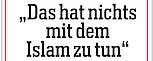Ausschnitt der Titelseite von Focus: "Das hat nichts mit dem Islam zu tun. Doch!" "Das hat nichts mit dem Islam zu tun."